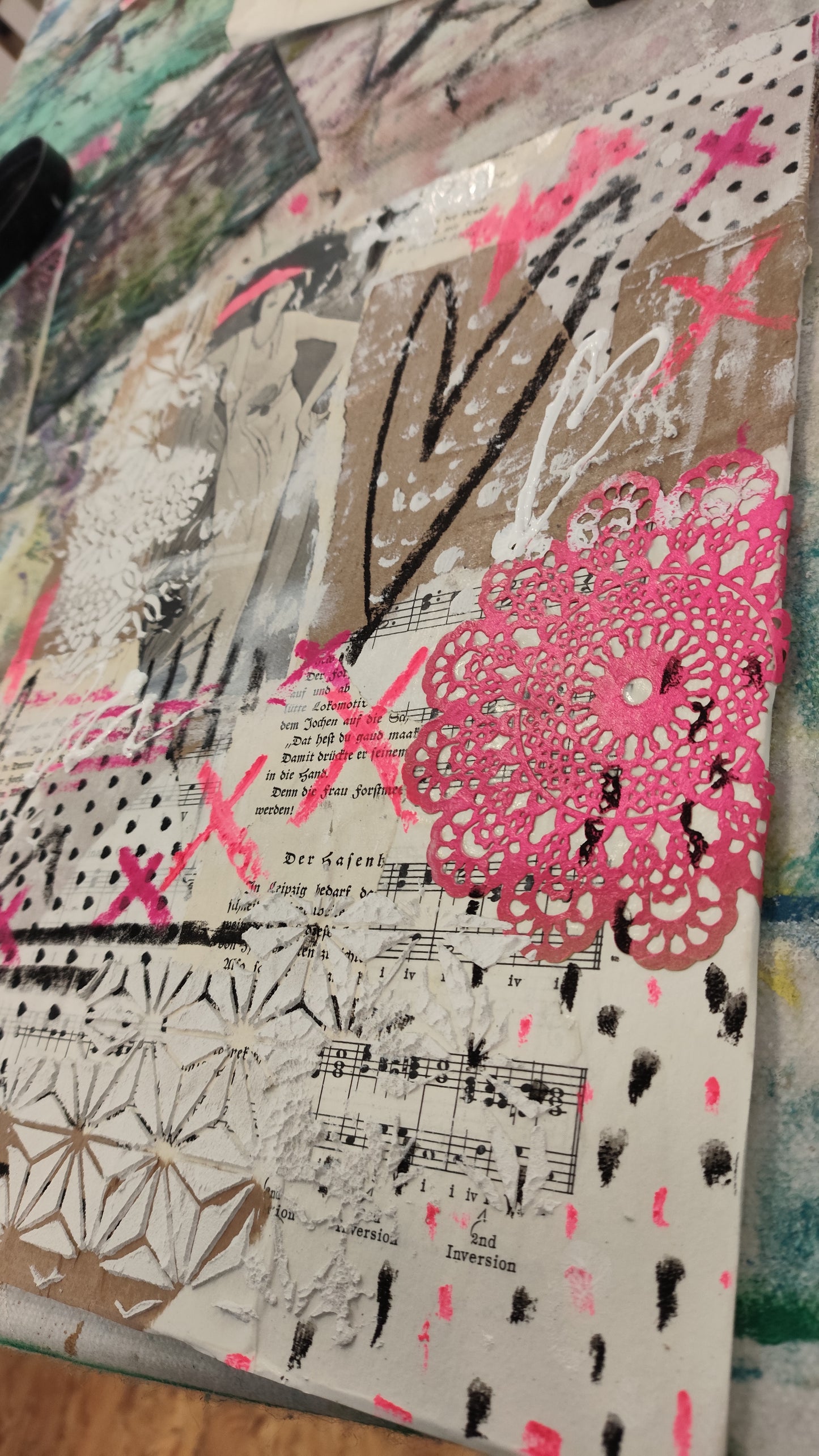 Mixed Media & Collagen