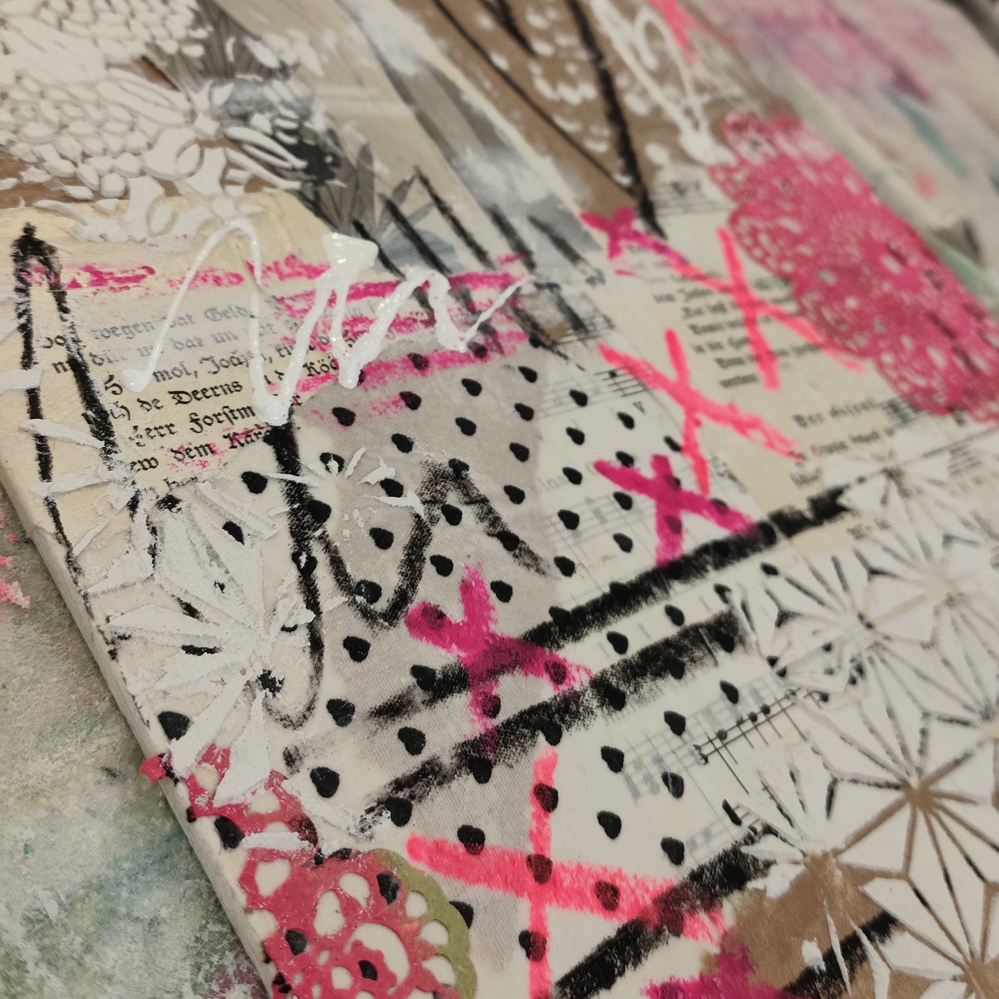 Mixed Media & Collagen