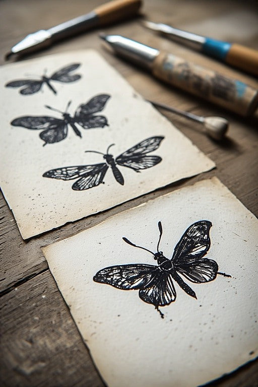 Stempel schnitzen & Linoldruck