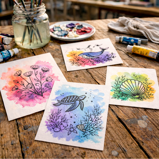 Aquarell & Fineline